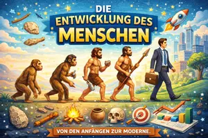 Vorschau - Arbeitsblätter - Materialpaket Entwicklung des Menschen - Deckblatt