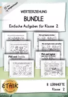 Vorschau - Arbeitsblätter - Ethik - Werteerziehung Sparpaket für die 2. Klasse - Deckblatt
