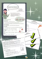 Vorschau - Arbeitsblätter - Reported Speech - Grammar Sheet, Übungen, Stationsbetrieb - Deckblatt