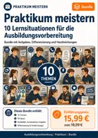 Vorschau - Stundenentwürfe - Praktikum meistern: 10 Lernsituationen für die Ausbildungsvorbereitung | Bundle - Deckblatt