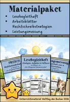 Vorschau - Arbeitsblätter - Materialpaket Welttag des Buches 2026 Lesebegleitheft, Bewertungsraster, Test (Klasse 4–6)📘✏️ (Der fliegende Klassenscooter) - Deckblatt