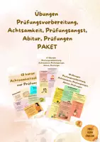 Vorschau - Bildkarten - Materialpaket Achtsamkeitsübungen für Prüfungen, Abitur, tests, mindset - Deckblatt