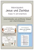 Vorschau - Stundenentwürfe - Materialpaket Zachäus Unterrichtsbesuch (Entwurf Ev. Religion) - Deckblatt
