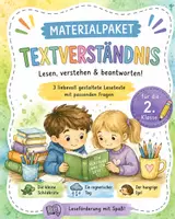 Vorschau - Arbeitsblätter - Großes Materialpaket – Lesen & Verstehen Klasse 2 - Deckblatt