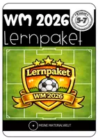 Vorschau - Arbeitsblätter - Fußball-WM 2026 Lernpaket | Lernzirkel, Lesetexte & Ländersteckbrief für Klasse 5–7 - Deckblatt