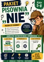 zapowiedź - Pisownia „nie” – pakiet kl. 5–8 | karta pracy + sprawdzian A/B + klucz - obwoluta