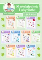Vorschau - Arbeitsblätter - Materialpaket: Labyrinthe "Rund ums Jahr!" (Rätsel für die 1. & 2. Klasse) - Deckblatt