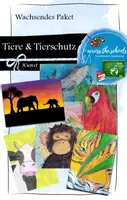 Vorschau - Mal- und Bastelvorlagen - Tiere im Kunstunterricht: Materialpaket - Deckblatt