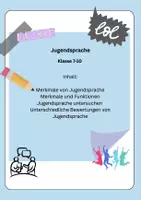 Vorschau - Arbeitsblätter - Materialpaket: Jugendsprache untersuchen - Deckblatt