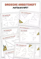 Vorschau - Arbeitsblätter - Dreiecke Arbeitsheft (Materialpaket) - Deckblatt