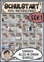 Vorschau - Arbeitsblätter - Schuljahresbeginn Schulstart Neues Schuljahr Klasse 5 6 7 8 9 - Deckblatt