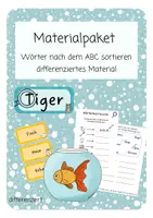 Vorschau - Arbeitsblätter - Materialpaket - Wörter nach dem ABC sortieren - Deckblatt