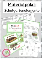 Vorschau - Arbeitsblätter - Schulgartenelemente Beete Materialpaket - Deckblatt