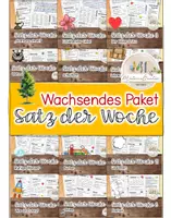 Vorschau - Unterrichtsreihen - Satz der Woche: Deutsch - Sek 1 WACHSENDES PAKET - Deckblatt