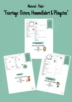 Vorschau - Arbeitsblätter - Einfach erklärt: Ostern, Himmelfahrt & Pfingsten (Filmprotokoll + Interactives) - Deckblatt