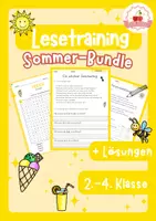 Vorschau - Stundenentwürfe - Deutsch Lesetraining Sommer-Bundle: Suchsel & Leseverstehen (differenziert) - Deckblatt