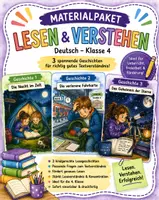 Vorschau - Arbeitsblätter - Materialpaket Lesen & Verstehen – Klasse 4 - Deckblatt