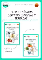 Vista previa - Tarjetas / Manipulativos - PACK DE SÍLABAS DIRECTAS, INVERSAS Y TRABADAS - Portada