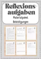 Vorschau - Arbeitsblätter - Materialpaket Beleidigungen - Deckblatt