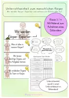 Vorschau - Stundenentwürfe - Materialpaket "Wir werden Körper-Experten" - Deckblatt