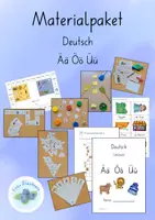 Vorschau - Arbeitsblätter - Materialpaket zu den Umlauten ä ö ü - Deckblatt