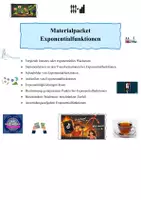Vorschau - Arbeitsblätter - Materialpaket Exponentialfunktionen - Deckblatt