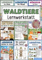 Vorschau - Arbeitsblätter - Waldtiere - Deckblatt