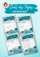Vorschau - Arbeitsblätter - Materialpaket Zahl des Tages - ZR 20, 100, 1000, 10000 - Deckblatt