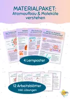 Vorschau - Arbeitsblätter - Materialpaket Atomaufbau & Moleküle verstehen - Deckblatt