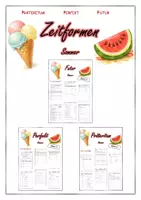 Vorschau - Unterrichtsreihen - Zeitformen Präteritum, Perfekt, Futur - Sommer - Deckblatt