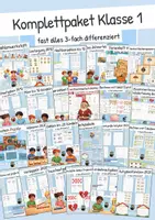 Vorschau - Arbeitsblätter - Wachsendes Komplettpaket Mathe Klasse 1 - Deckblatt