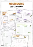 Vorschau - Arbeitsblätter - Vierecke (Materialpaket) - Deckblatt