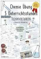 Vorschau - Stundenentwürfe - Trennverfahren (Filtration, Destillation, Chromatographie und co.) | Chemie Übung 8 | 5 fertige Unterrichtsstunden | sofort einsetzbar - Deckblatt