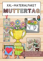 Vorschau - Mal- und Bastelvorlagen - 2026 - XXL-Materialpaket zum Muttertag - Deckblatt