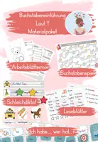 Vorschau - Arbeitsblätter - Buchstabeneinführung Y - Materialpaket - Deckblatt