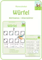 Vorschau - Arbeitsblätter - Würfel - Arbeitsblätter & Klettmappen - Deckblatt