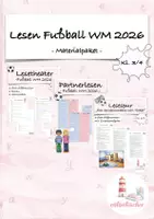 Vorschau - Arbeitsblätter - Fußball Deutsch Klasse 3/4 Materialpaket - Deckblatt