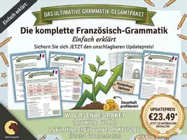 Vorschau - Unterrichtsreihen - Einfach erklärt! - Französisches Grammatik-Bundle (Wachsendes Paket) - Deckblatt