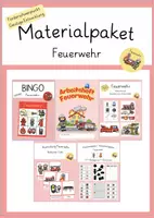 Vorschau - Arbeitsblätter - Feuerwehr - Materialpaket für Förderschule, Inklusion & Sachunterricht - Deckblatt