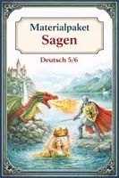 Vorschau - Arbeitsblätter - Thema Sagen: DEIN Materiapaket (Deutsch 5/6) - Deckblatt