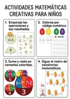 Vista previa - Juegos / Gamificación - 4 Actividades Matemáticas Divertidas para Niños - Portada