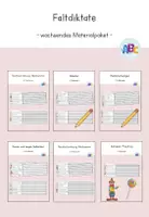 Vorschau - Arbeitsblätter - Faltdiktate : wachsendes Materialpaket - Deckblatt