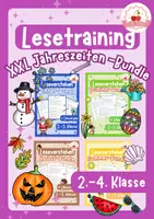 Vorschau - Stundenentwürfe - Deutsch XXL Leseverstehen Jahreszeiten Bundle (differenziert) - Deckblatt