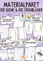 Vorschau - Unterrichtsreihen - Die Biene & Frühblüher - MATERIALPAKET (2 komplette Einheiten) - Deckblatt