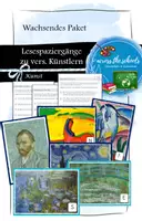 Vorschau - Text - Lesespaziergänge zu verschiedenen Künstlern: Materialpaket - Deckblatt