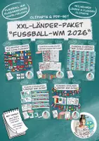 Vorschau - Mal- und Bastelvorlagen - XXL-Bundle Teilnehmerländer Flaggen "Fussball WM 2026" - Deckblatt