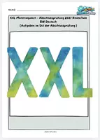 Vorschau - Arbeitsblätter - XXL-Paket Abschlussprüfung Deutsch 2027 RS BW (32 Materialien) - Deckblatt