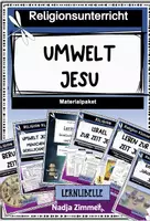 Vorschau - Stundenentwürfe - Materialpaket "Umwelt Jesu" - Israel zur Zeit Jesu, Die Menschen, Berufe, Häuser - Deckblatt