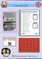 Vista previa - Hojas de trabajo - POSSESSIVE ADJECTIVES & PRONOUNS – Learning Pack - Portada