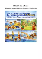 Vorschau - Unterrichtsreihen - Materialpaket Sport 5. Klasse - Deckblatt